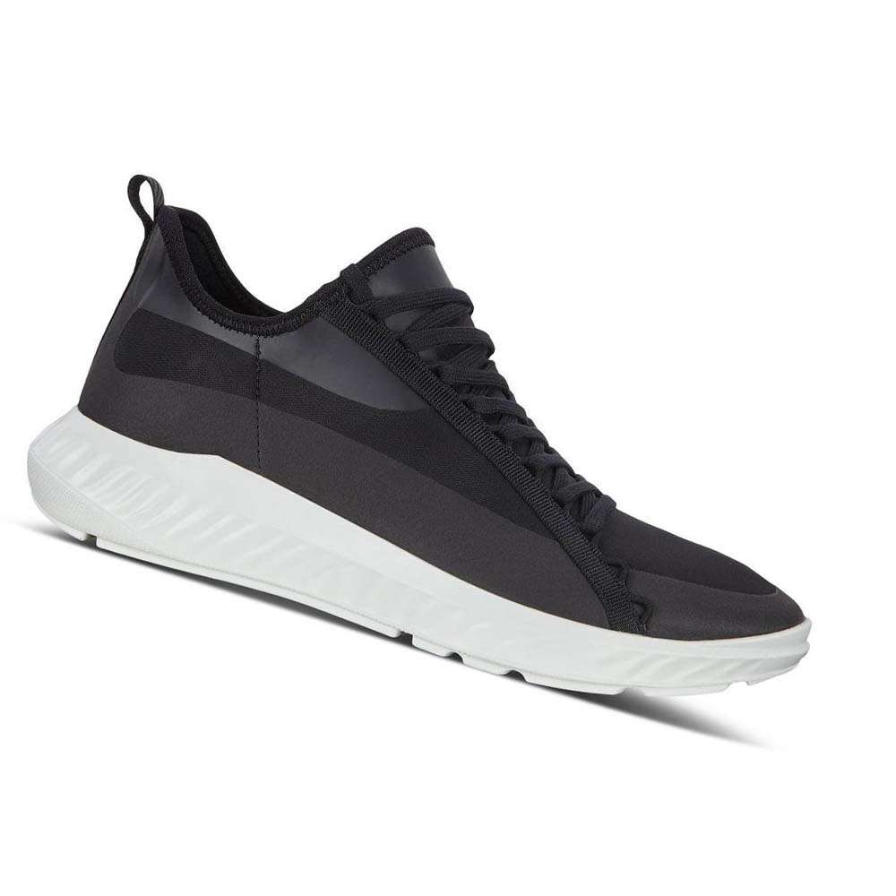 Férfi Ecco St.1 Lite Slip-on Tornacipő Fekete Fehér | HU 657YXF